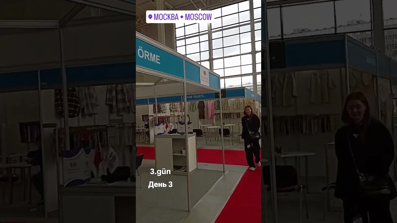 Yusuf Uçar Örme Kumaş stand at the Moscow industry event